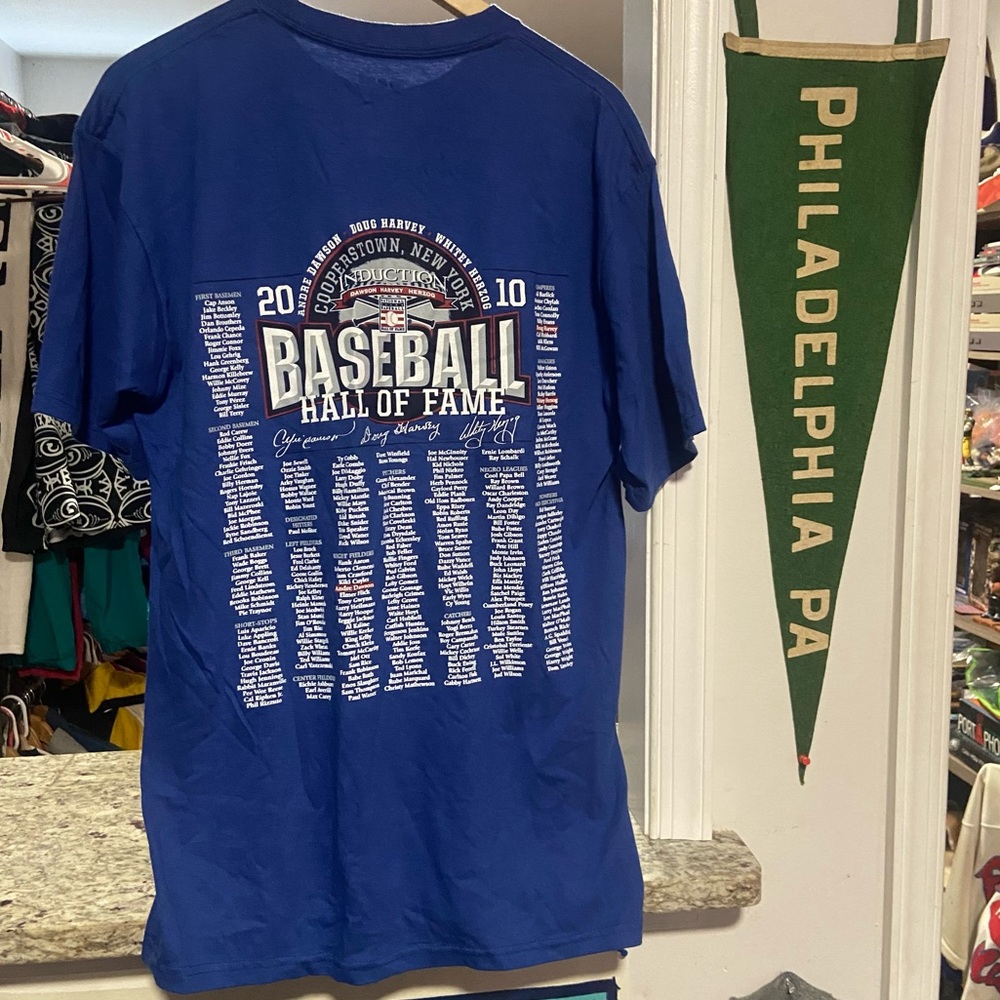 2010 MBL Hall Of Fame Andre Dawson, Steve Garvey & Whitey Herzog Teeshirt